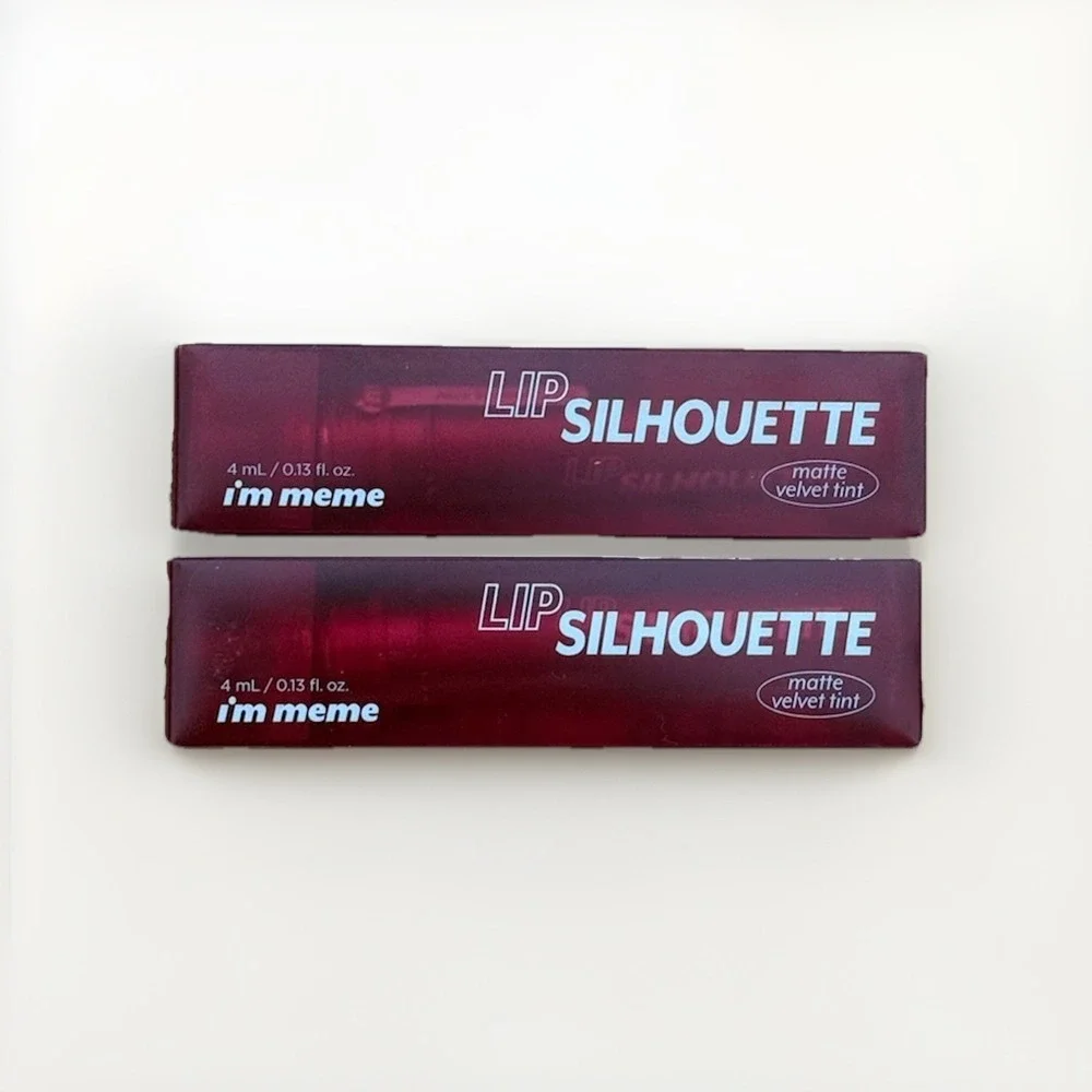 2x Memebox I'm Meme Lip Silhouette‎ Matte Velvet Tint Flare Coral 03 NIB